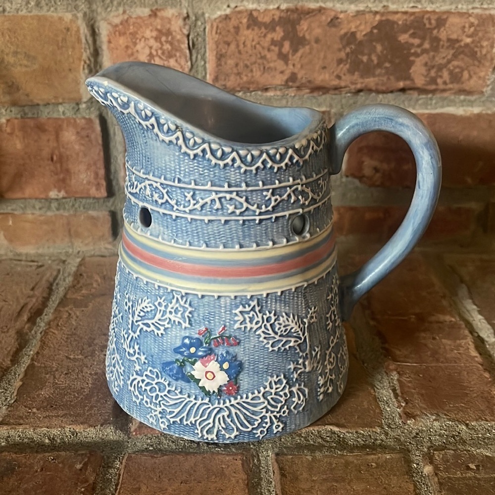 Yankee Candle Blue Floral Pitcher Tart Burner Wax Melt